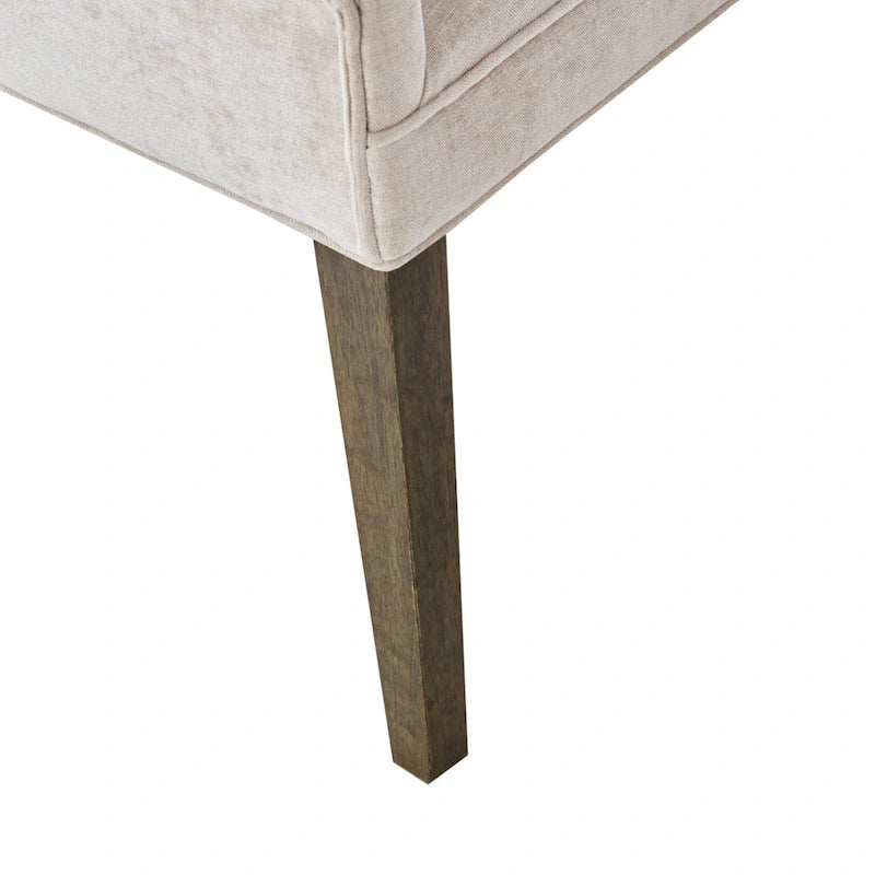 Gepolsterte Esszimmerstühle mit Holzbeinen (2er-Set)