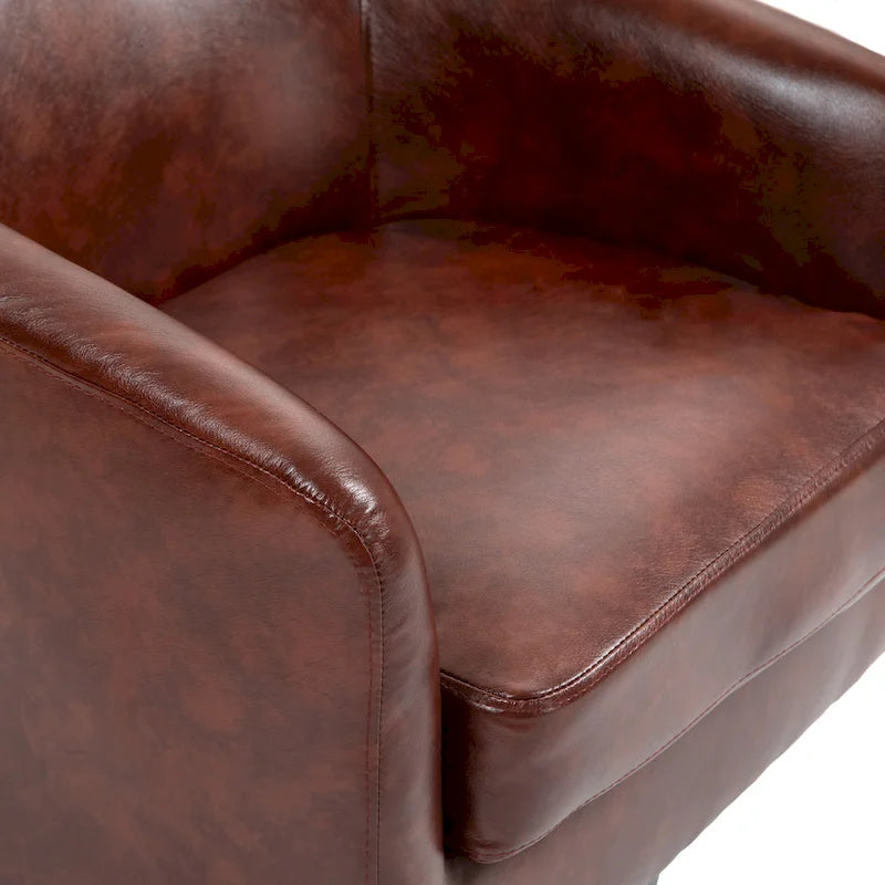 Juego de 2 sillas decorativas de tela giratorias 360, sillones tipo barril