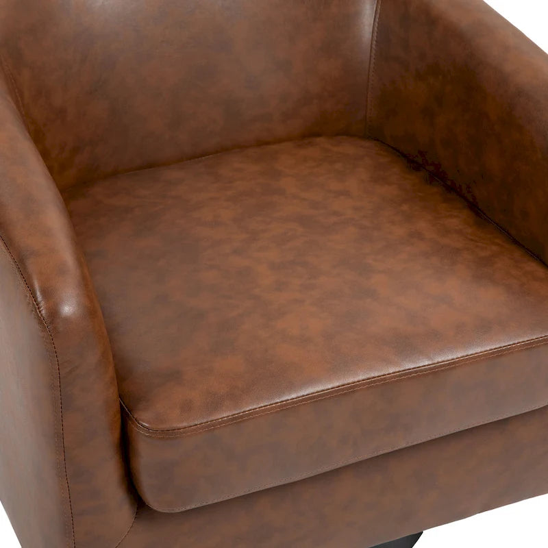 Juego de 2 sillas decorativas de tela giratorias 360, sillones tipo barril