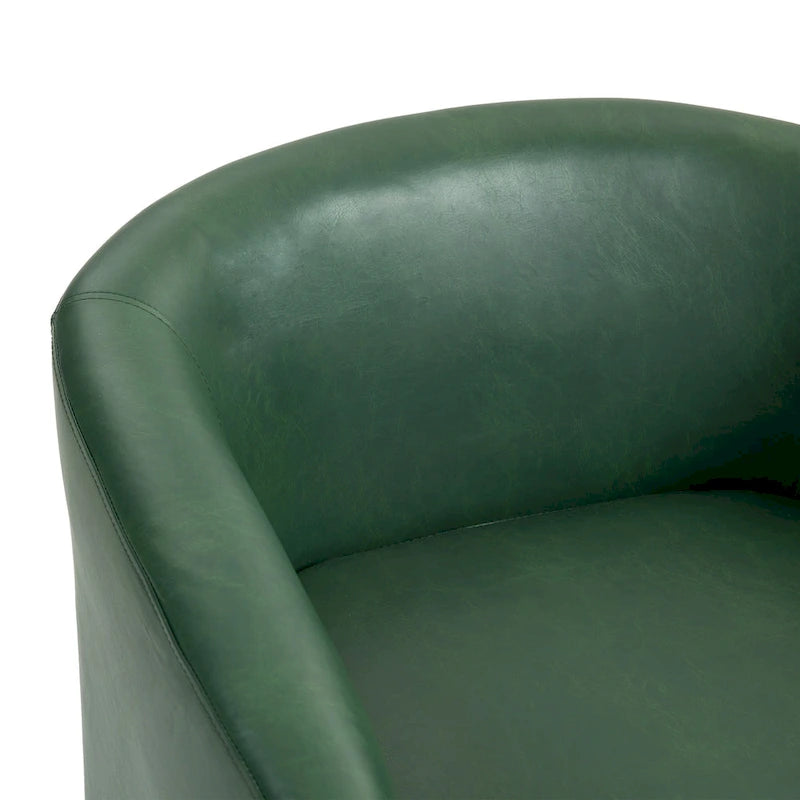 Juego de 2 sillas decorativas de tela giratorias 360, sillones tipo barril