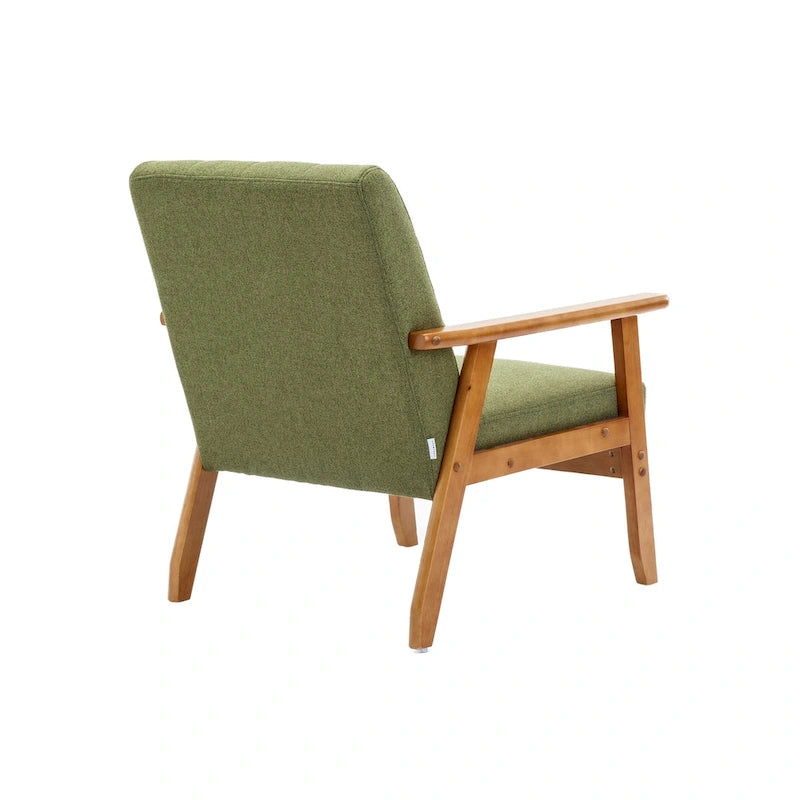 Akzentstuhl aus Massivholz im Mid-Century-Modern-Stil für Wohnzimmer, Schlafzimmer oder Studio