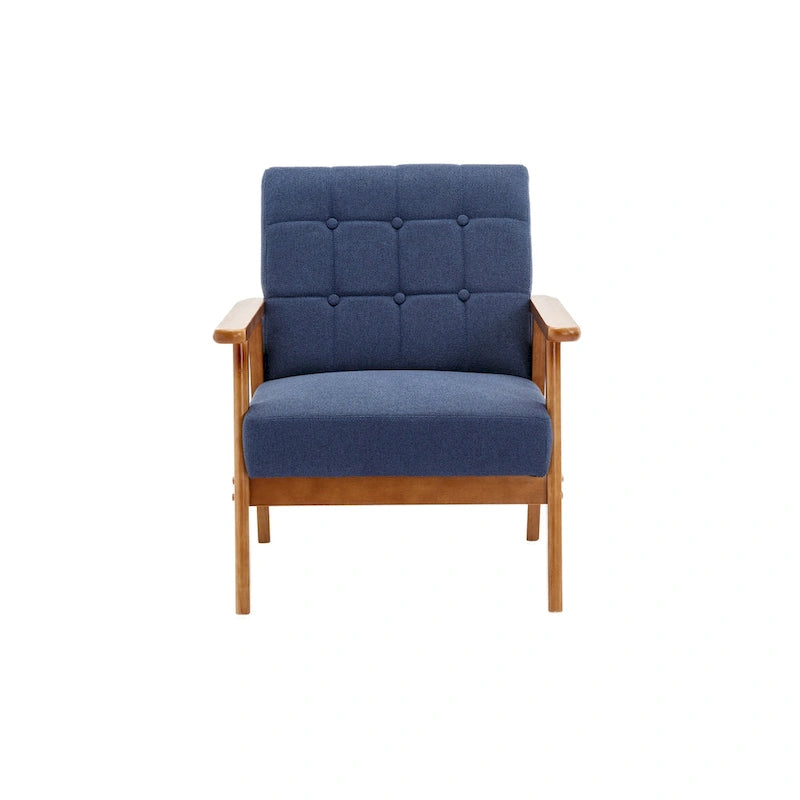 Akzentstuhl aus Massivholz im Mid-Century-Modern-Stil für Wohnzimmer, Schlafzimmer oder Studio