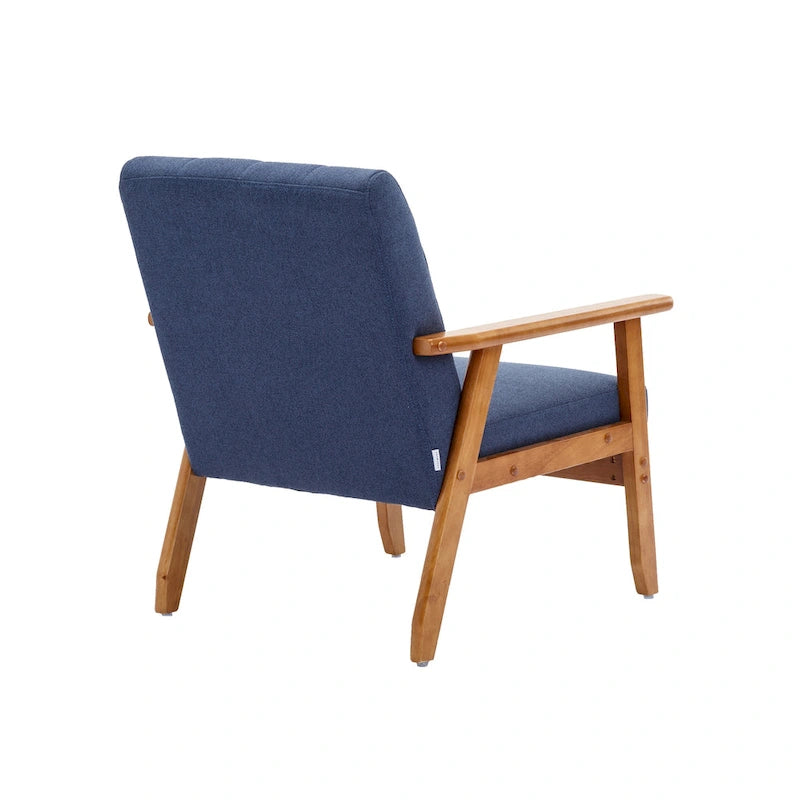 Akzentstuhl aus Massivholz im Mid-Century-Modern-Stil für Wohnzimmer, Schlafzimmer oder Studio