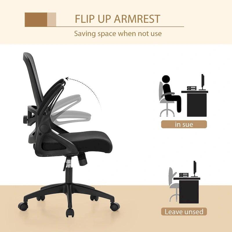Silla ergonómica de escritorio para oficina con respaldo alto de malla, giratoria 360°, para computadora y ejecutivos