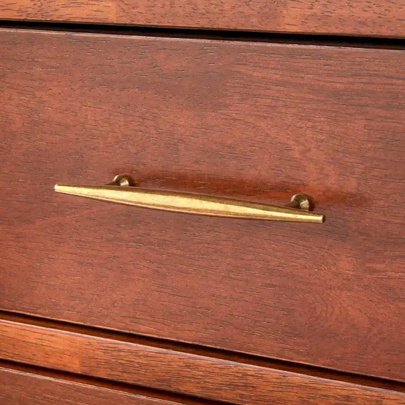 Table de chevet à 3 tiroirs de style classique minimaliste
