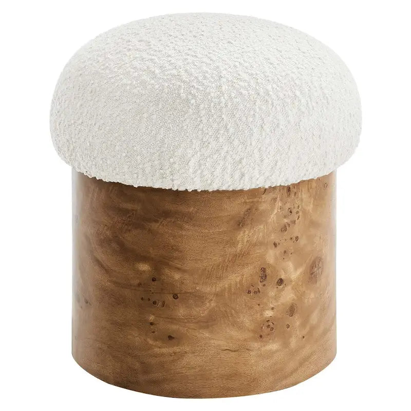 Pouf rembourré de style classique minimaliste