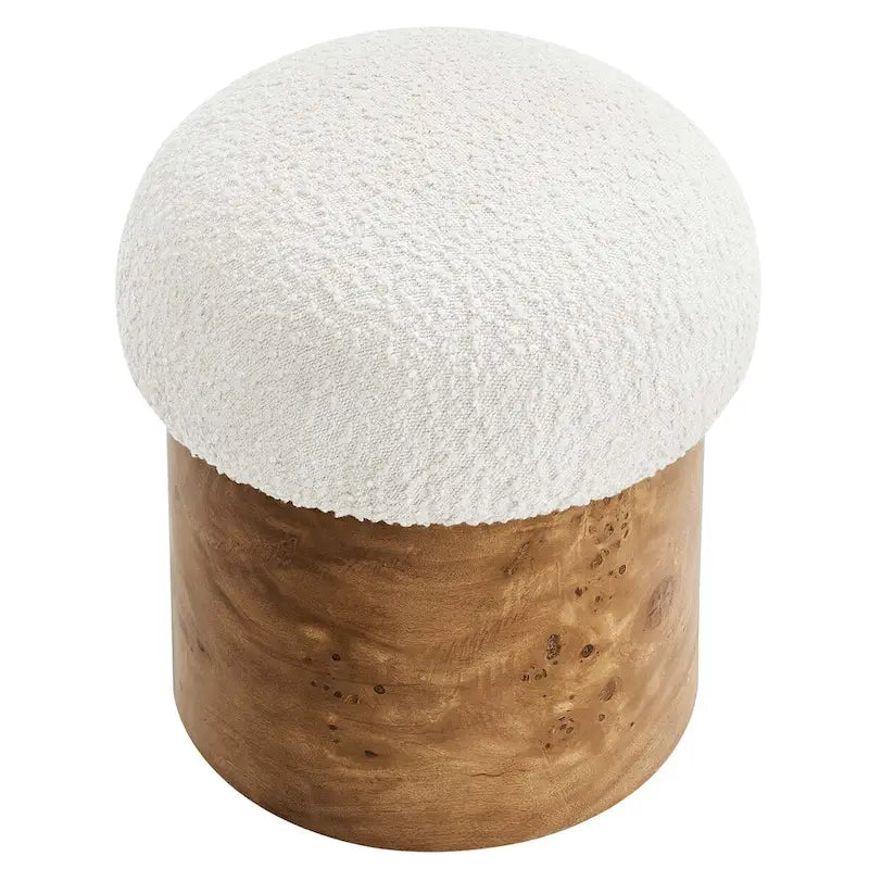 Pouf rembourré de style classique minimaliste