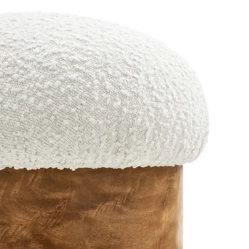 Pouf rembourré de style classique minimaliste