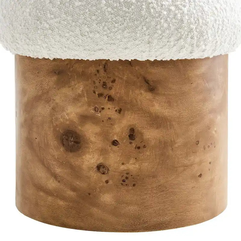 Pouf rembourré de style classique minimaliste