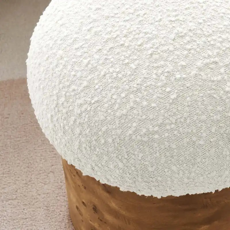 Pouf rembourré de style classique minimaliste